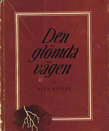'Den glömda vägen' book cover in Swedish