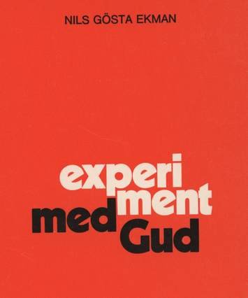 BookCover - 'Experiment med Gud', by Gösta Ekman