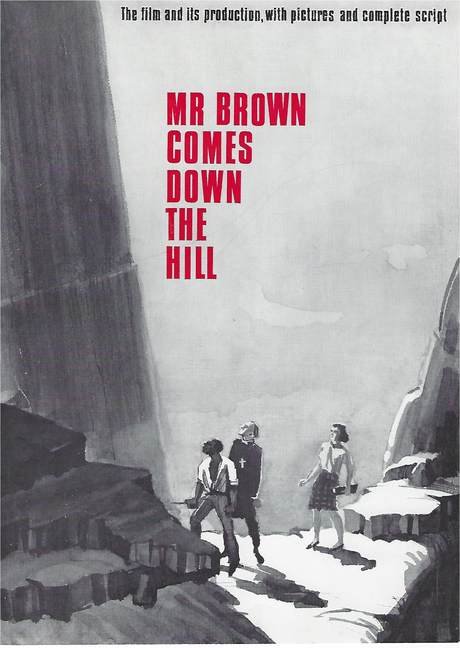 Cover of brochure of the film, "Mr Brown comes down the hill"