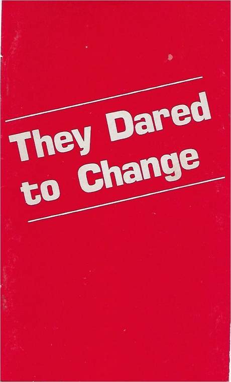 They Dared to Change, booklet cover