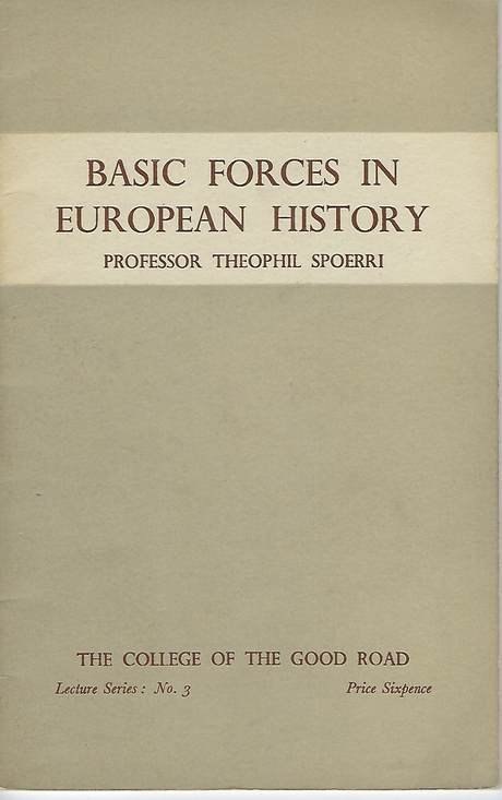 Basic forces in European history, pamphlet cover