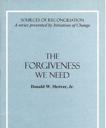 "The Forgiveness We Need", booklet cover