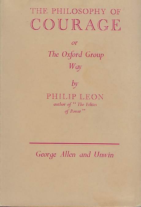 The philosophy of courage, book cover