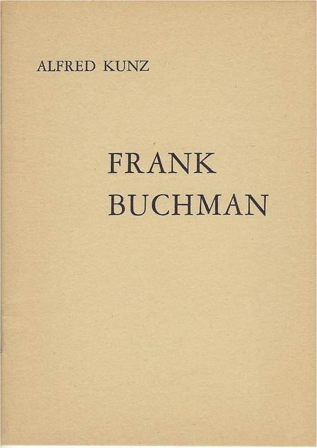 Frank Buchman, par Alfred Kunz, couverture