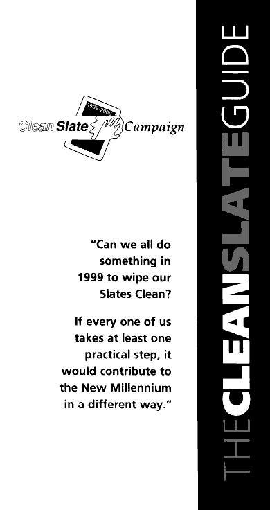 Cover of the The Cleanslate Guide