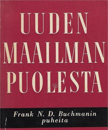 Frank Buchman, Finnish, book cover