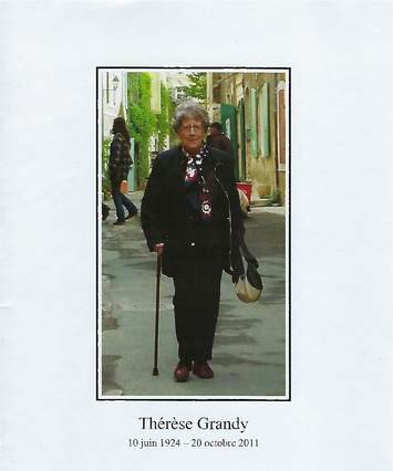 Thérèse Grandy, booklet cover