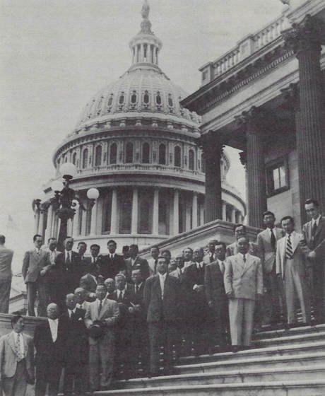 Japanese delegation at the U.S. Capitol