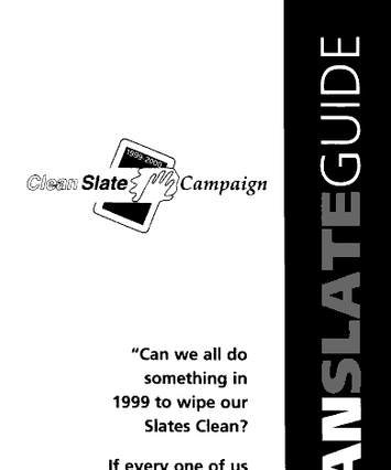 Cover of the The Cleanslate Guide