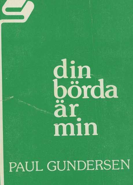 BookCover 'Din börda är min', in Swedish