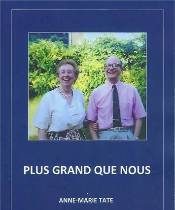 'Plus grand que nous' by Anne-Marie Tate, book cover