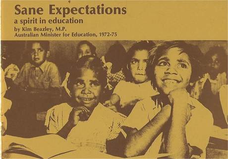Sane Expectations - a spirit in education, booklet cover