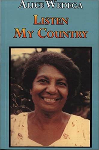 Listen, My Country, by Alice Wedega, book cover
