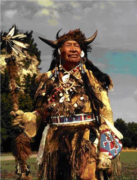 Chief Walking Buffalo, portrait