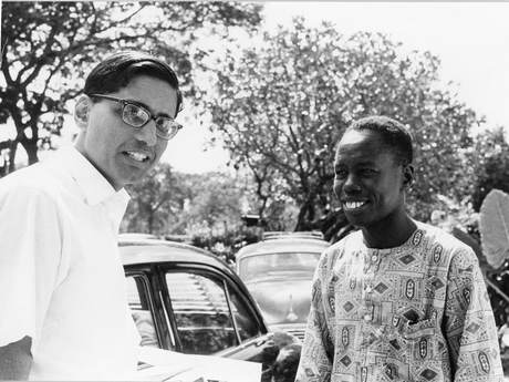 Rajmohan Gandhi, Sirr Marwenanai, B&W portrait photo