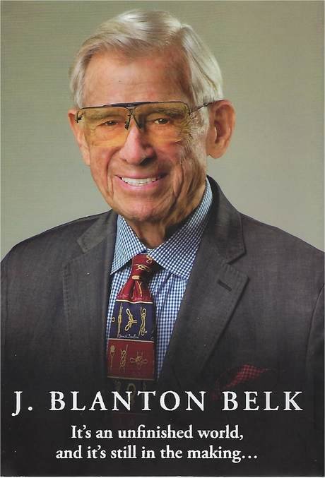 Book cover of Blanton Belk's autobiography