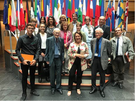 Group from IofC France being received by Mrs. Nathalie Griesbeck, MEP from Lorraine, in Strasbourg in June 2018.