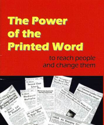 "The Power of the Printed Word" booklet by Michael Henderson, cover