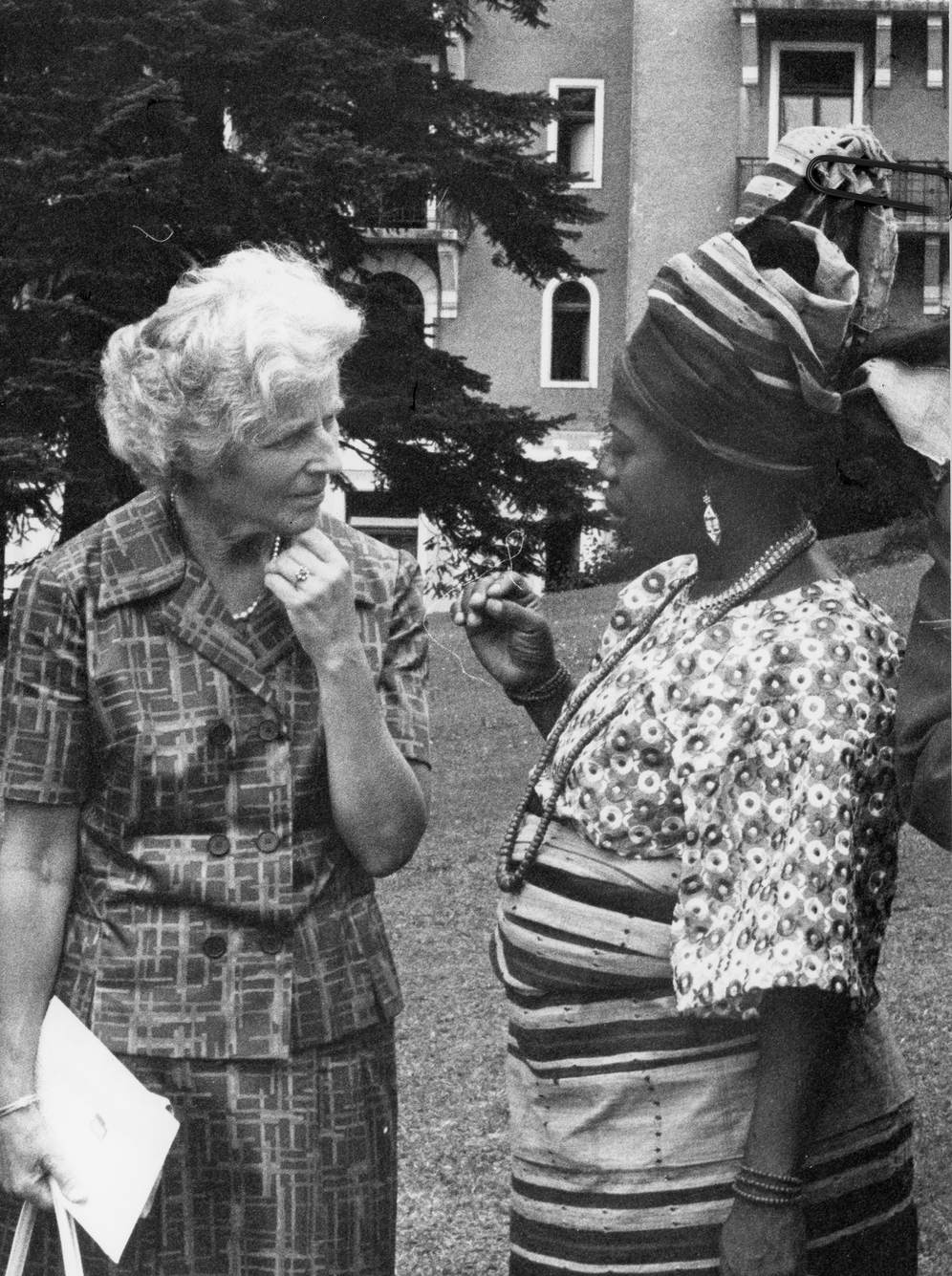Sylvia Philips, Mrs. K Fashina, B&W photo