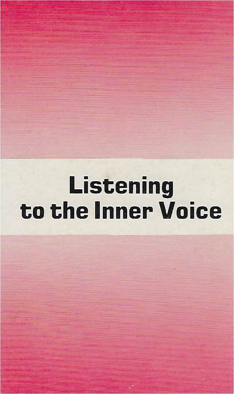 Listening to the inner voice, booklet cover