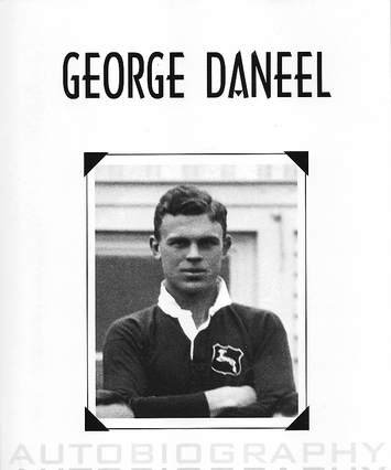 'George Daneel Autobiography' book cover in black&white