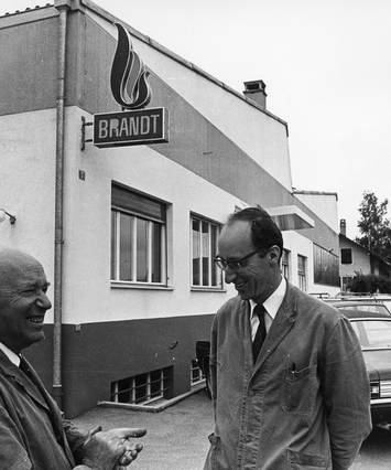 Willy Brandt, Jacky Brandt, B&W portrait photo