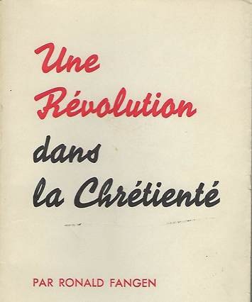 Une révolution dans la chrétienté, couverture de livre