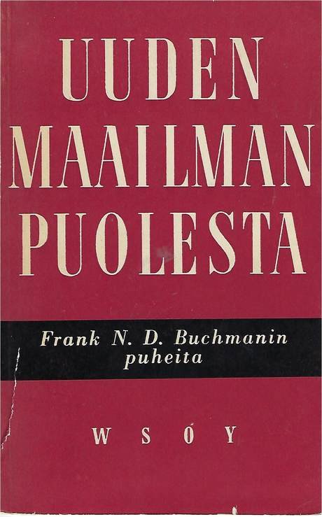 Frank Buchman, Finnish, book cover
