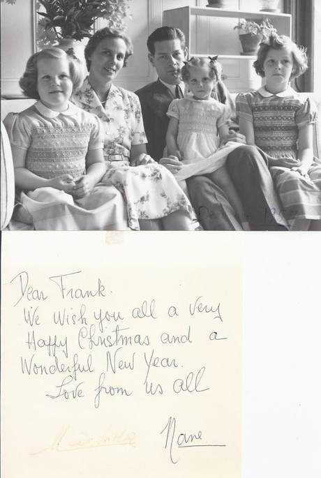 The Romanian royal family, and a hand-written note to Frank Buchman