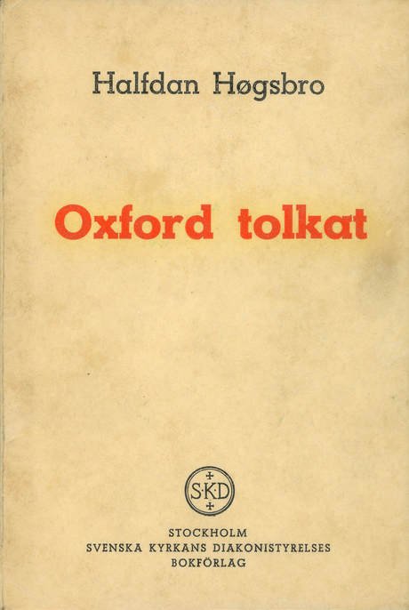 BookCover 'Oxford tolkat' by Halfdan Hoegsbro in Swedish