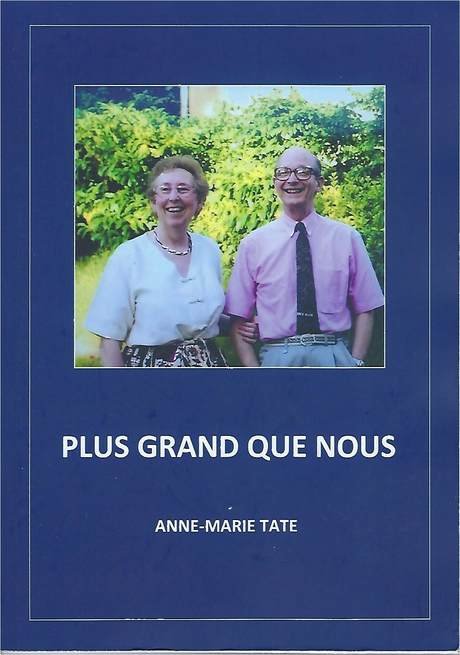 'Plus grand que nous' by Anne-Marie Tate, book cover